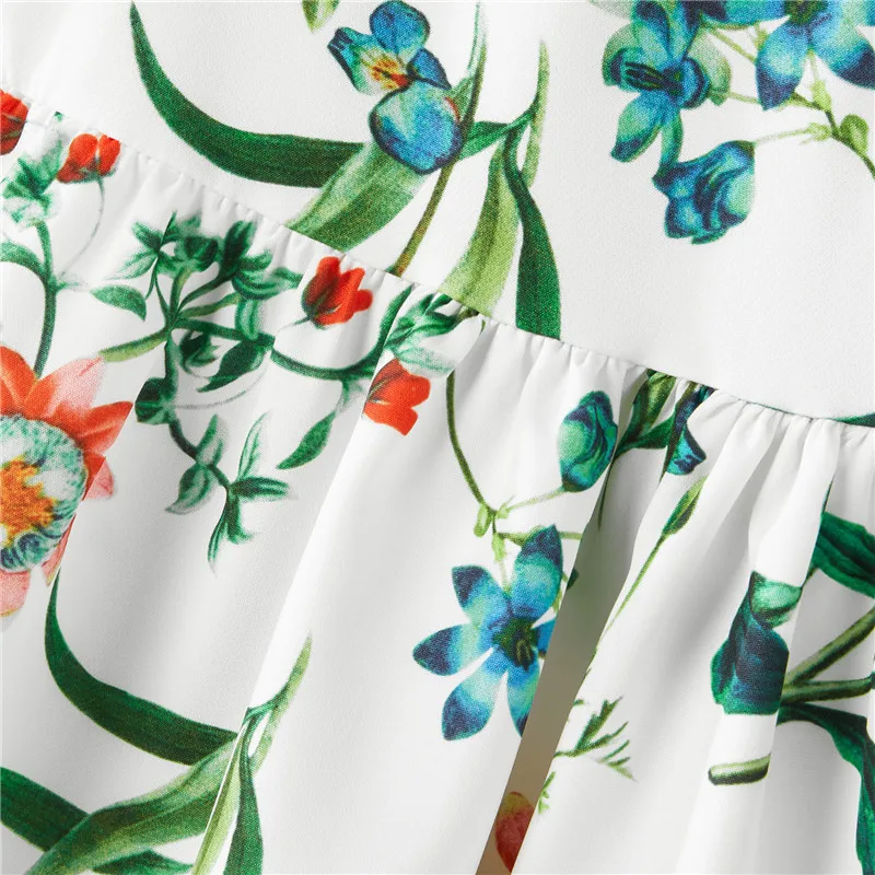 Summer Family Dress Mother and Daughter Matching Girl Daughter Outfits Dresses Mom and Daughter Matching Clothes Cotton Dresses