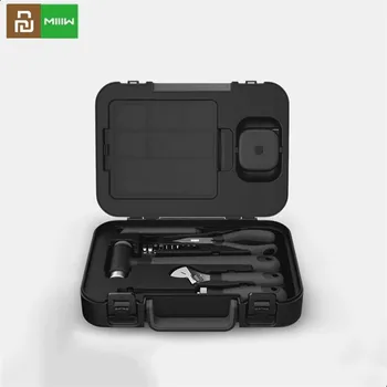Price Youpin MIIIW 16Pcs DIY Tool Kit Toolbox General Household Hand Tool With Screwdriver Wrench Hammer Tape Plier Knife ToolBox