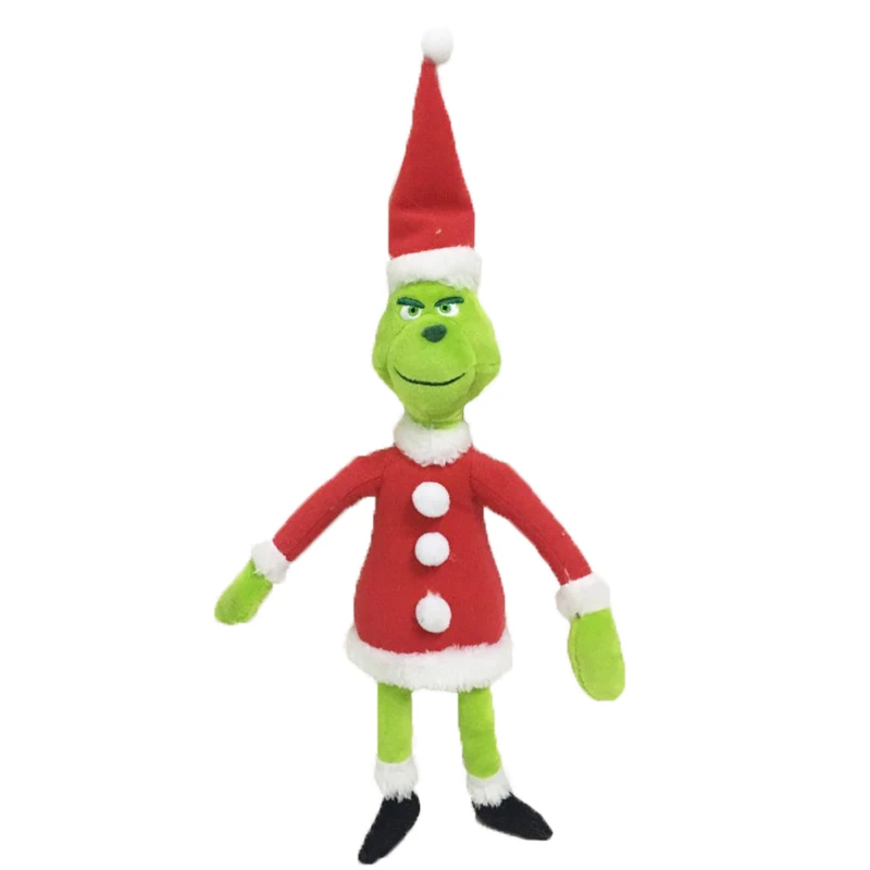 18-40CM Grinch Plush Toys How the Grinch Stole Christmas Grinch Max Dog Plush Doll Toy Soft Stuffed Toys for Children Kids Gift