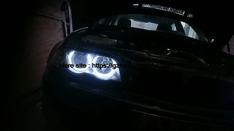 HochiTech ультра яркий SMD белый светодиодный angel eyes halo Кольцо Комплект дневного света DRL для Toyota X100 Chaser 1996-2001 6th