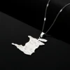 Gold Color Stainless Steel Trinidad And Tobago Map Pendant Necklace For Women Men Girls Silver Neck Chain Jewelry 4