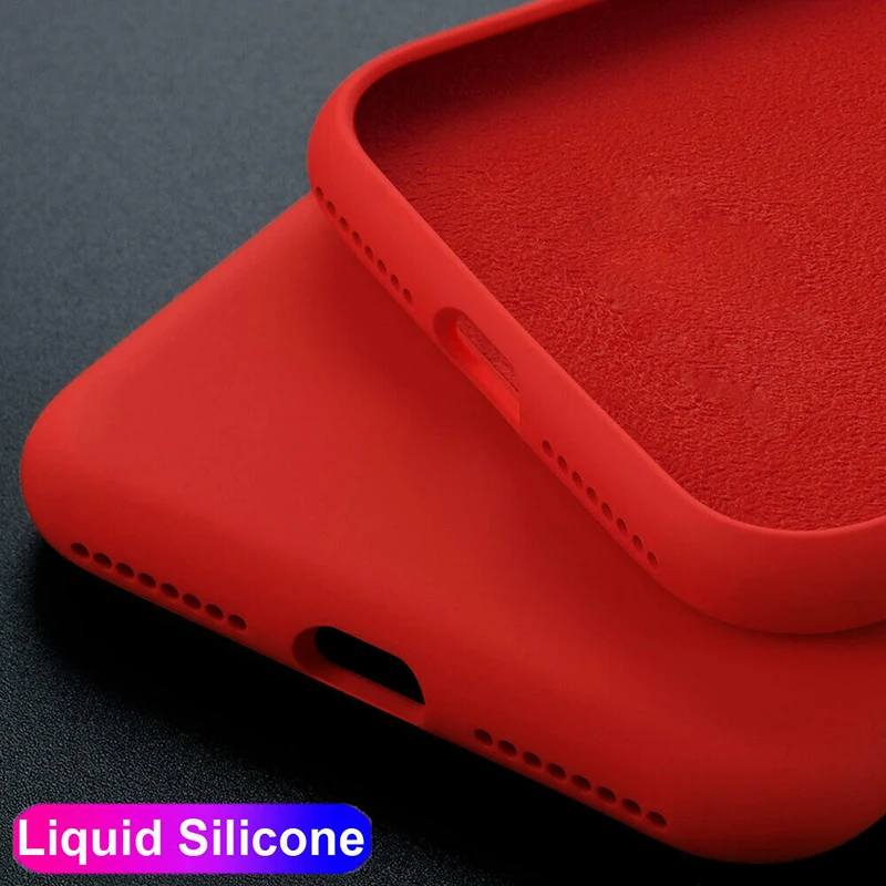 iphone 13 phone case Liquid Silicone Case for iphone 11 12 13 Pro Max X XS Max XR Candy Color Soft Cover For iPhone SE 2020 7 8 6 6S 5 5SE Cases iphone 13 case leather