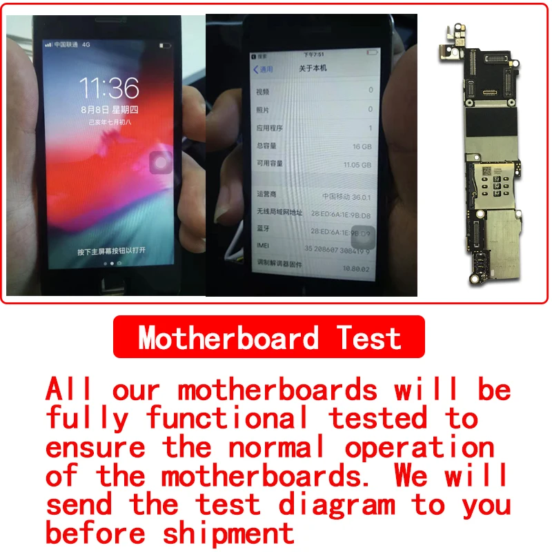 С/без Touch ID для iphone SE материнская плата, разблокирована для iphone 5SE SE материнская плата с системой IOS