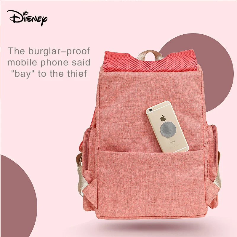Сумка для подгузников Disney с Usb Микки Маусом многофункциональная сумка на молнии