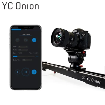 

YC ONION Aluminum Motorized Camera Slider App Bluetooth Control Stable Smooth Slider Camera With Motor For Photography DSLR