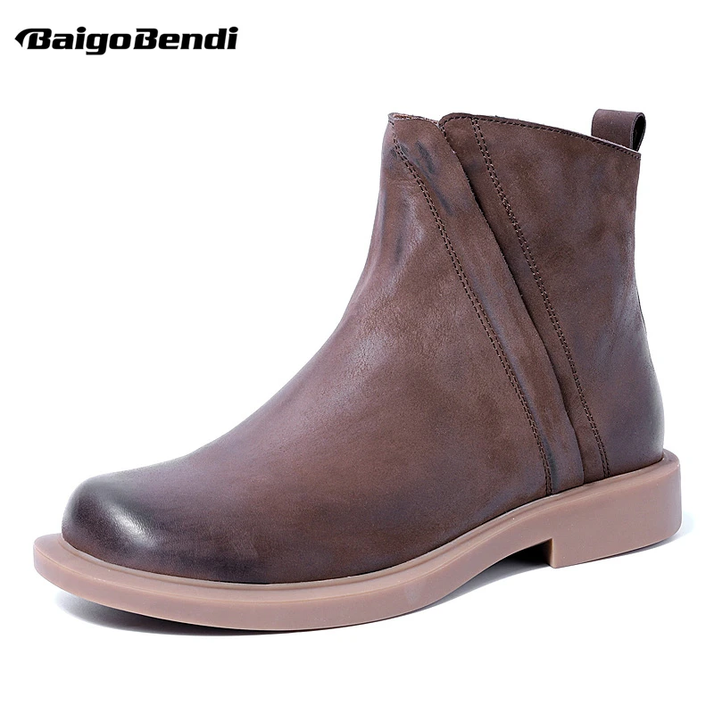 mens western style chelsea boots