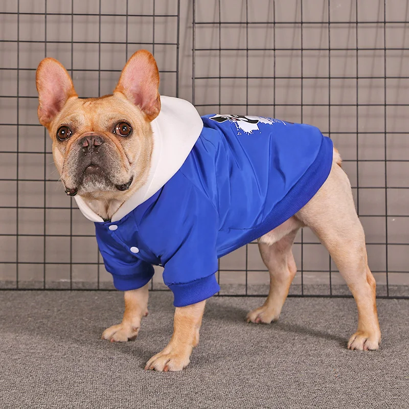HOOPET Pet Dog Clothing Winter Outdoor Coat For Small Medium Dogs Cats Printed Dog Jacket