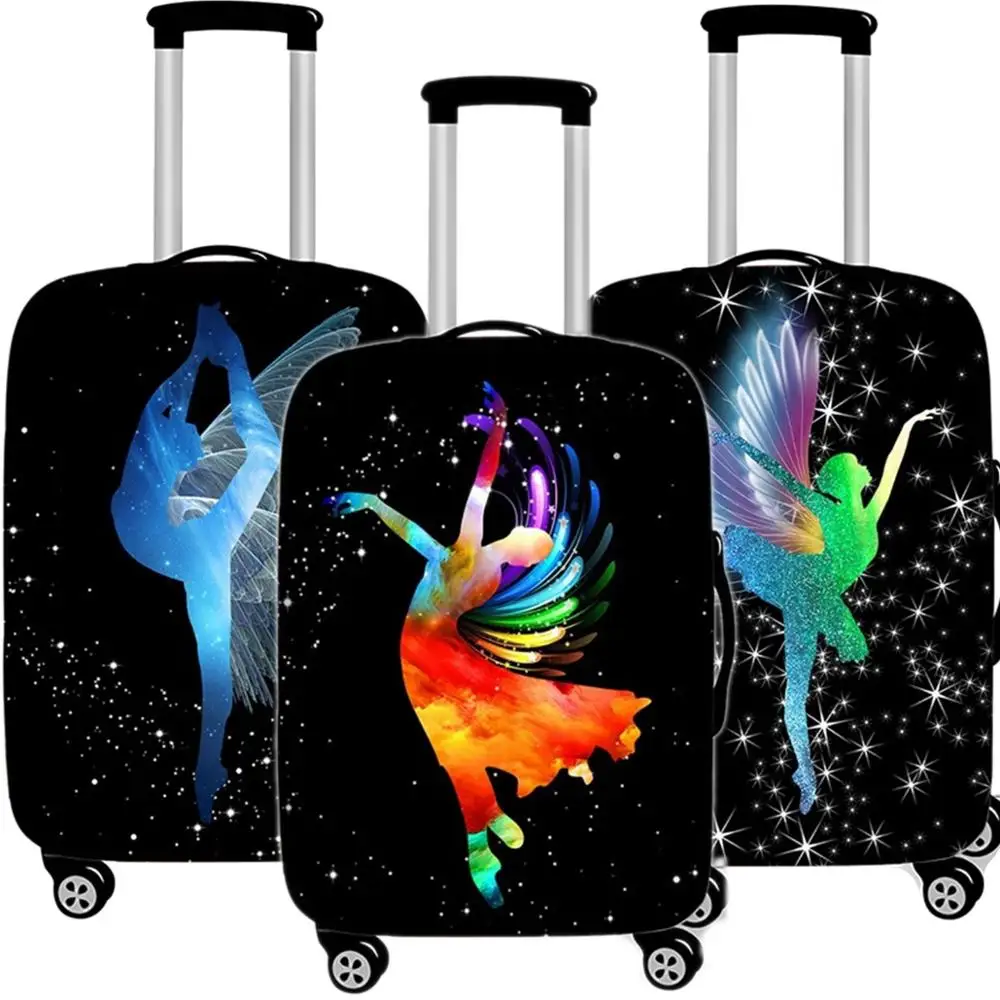 

Creative Painting Suitcase Case Protective Travel Luggage Cover Thicken Dust Cover Accessories Suitcases Organizer 18 To 32 Inch