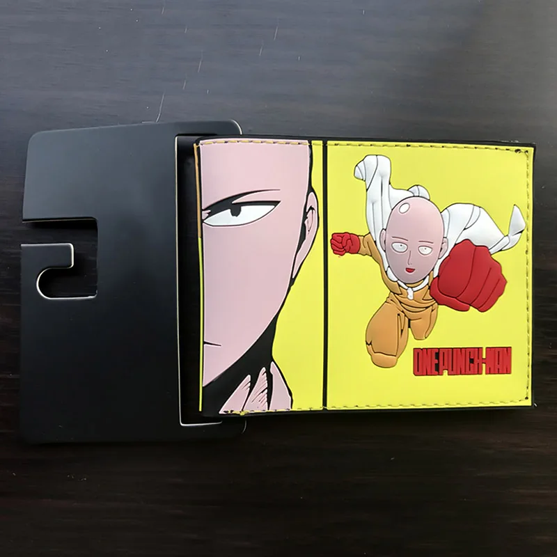 One Punch Man кошельки из искусственной кожи тонкий кошелек для молодых мальчиков и девочек студенческий аниме мультфильм короткий кошелек
