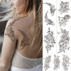 Transfer Waterproof Temporary Sleeve Tatooo Sticker Painted Fish Whale Chrysanthemum Tiger Tattoo Body Art Fake Tatoo Man Women