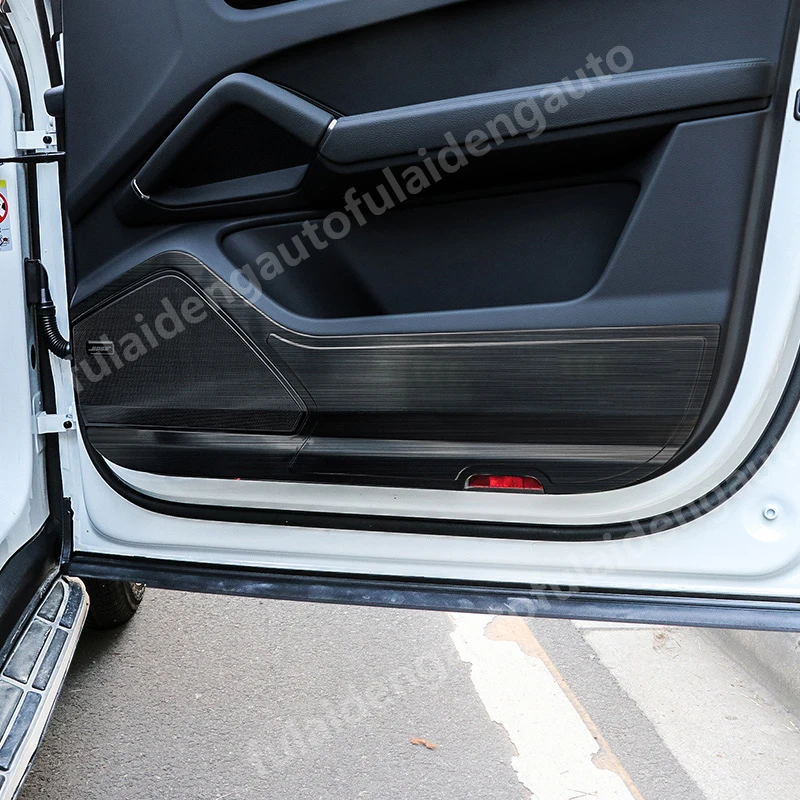 4 шт. для Porsche Cayenne- серебристый/черный титановый дверной Противоскользящий коврик защитная накладка автомобильные аксессуары