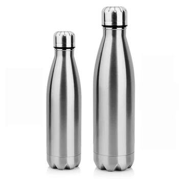 

500ML/750ML Stainless Cola Motion Sports Water Bottle Rugged Water Cup Monolayer Metal Color Cola Drink BottleTravel Drinkware