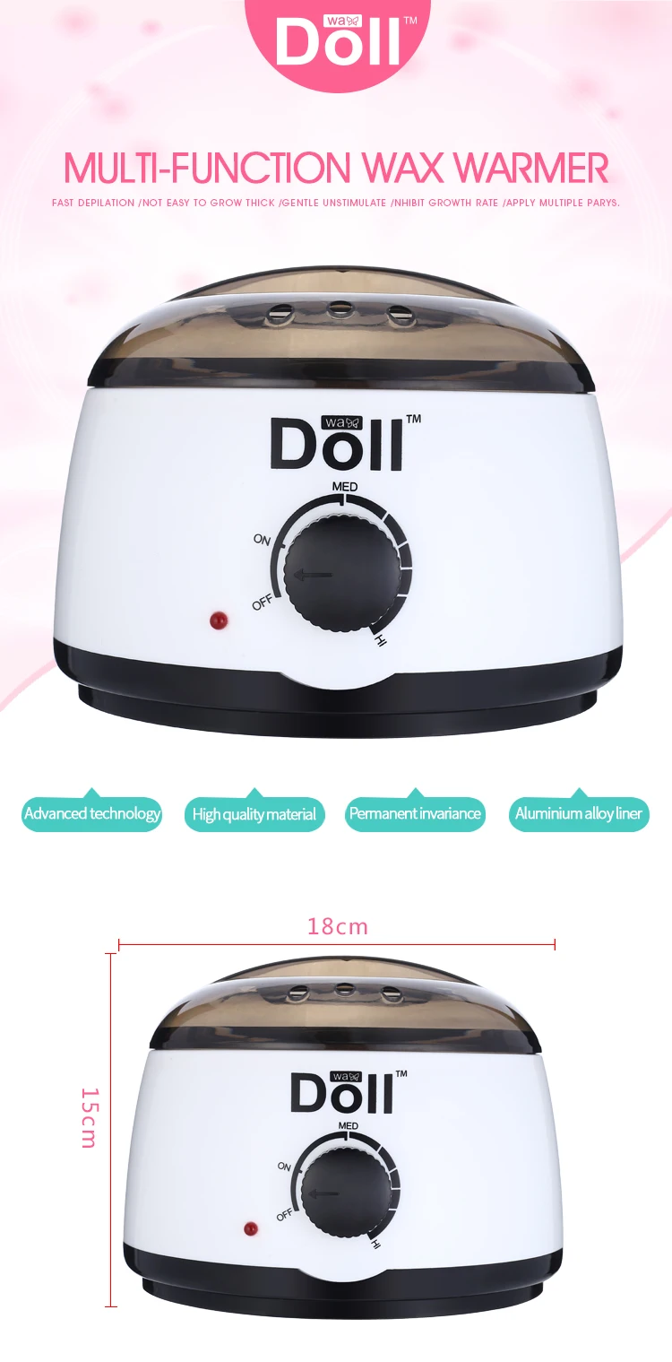 Doll Wax 500cc CE RoHS Certificated Hot Wax Warmer Wax Heater