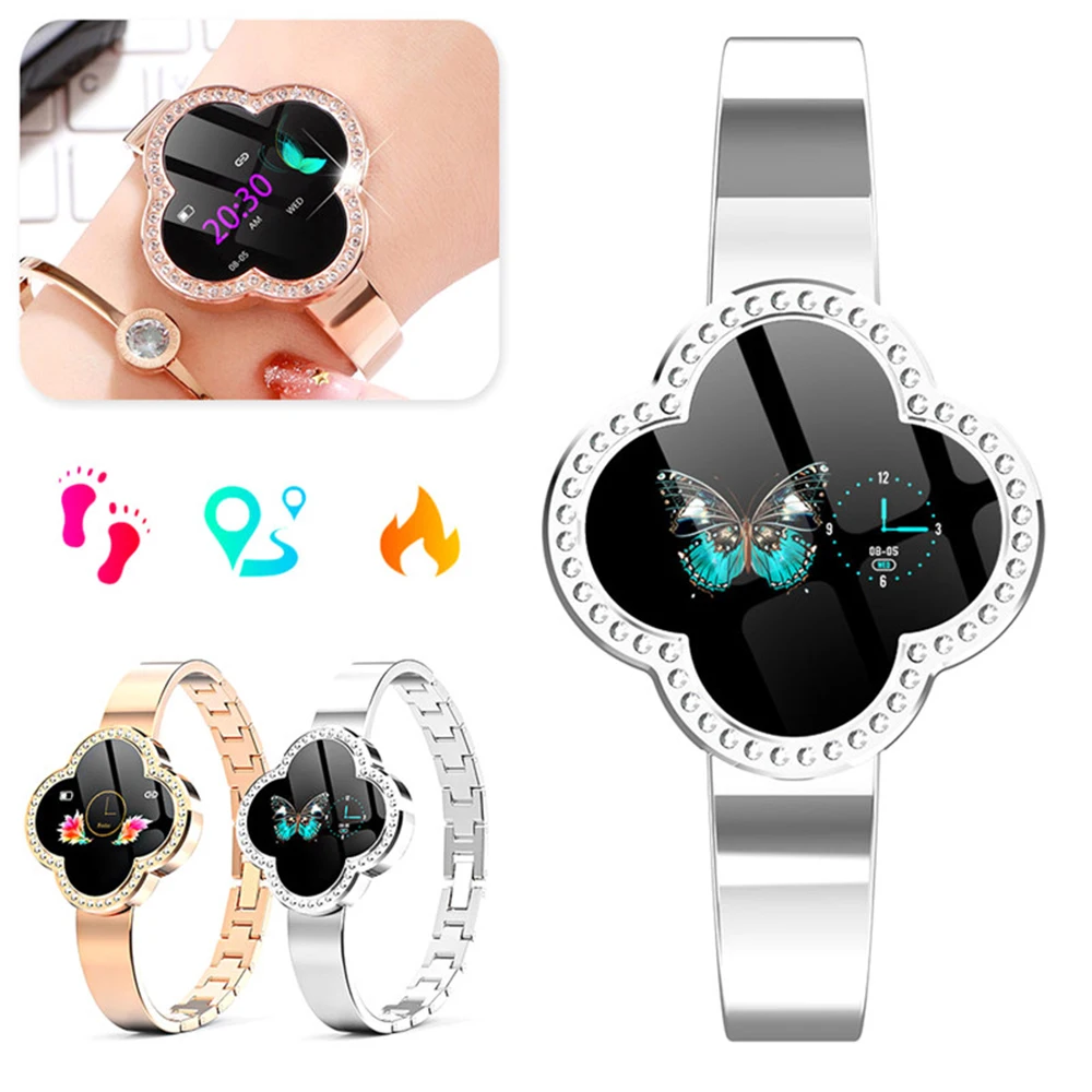 

New Fashion Lady Smart Watch S6 Smart Bracelet Blood Pressure Heart Rate Fitness Tracker Sport Female Smart Band for IOS Android