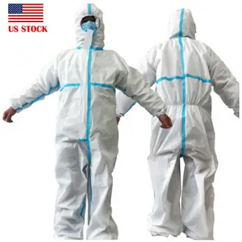 

Disposable Coveralls Clothing Protective Safety Overalls Suit Full Protection