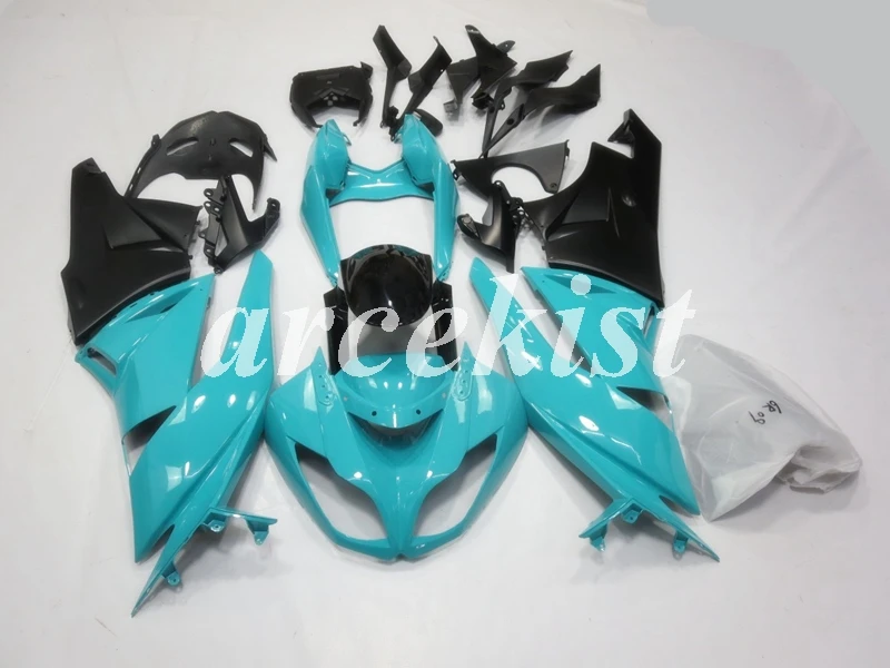 

Injection Mold New ABS Full Fairings kit Fit for Kawasaki Ninja ZX6R 2009 2010 2011 2012 ZX-6R 09 10 11 12 Body set Sky blue