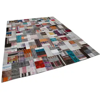 

258x350 Cm Multicolor Handmade Rugs Patchwork Rug-8x11 Ft