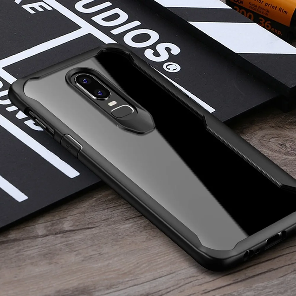Прозрачный противоударный чехол для телефона Oneplus 5 5T 6 6T / 1 + бампер защитная