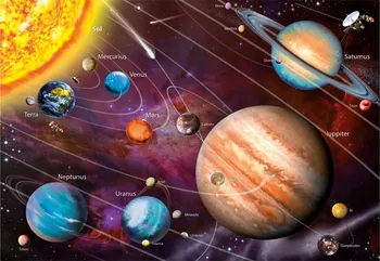 

Educa Neon Solar System 1000 Pieces of Night Light Jigsaw Puzzle Renova Education Toy
