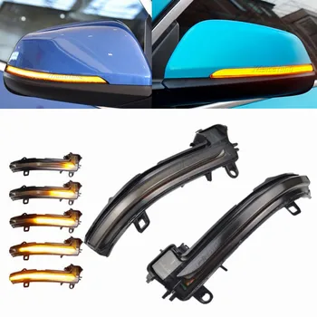 

LED Dynamic Turn Signal Blinker Sequential Side Mirror Indicator Light Lamp For BMW X1 F48 2016-2018 2 Series F45 F46 X2 F39