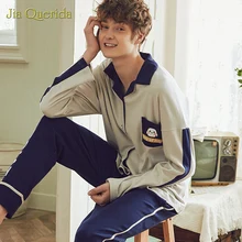 Homesuit Long Sleeve Long Pants Cartoon Printing Turn Down Collar Pajamas Men Homeclothes Chinese Pajamas Mens Pajama Set Homesuit Long Sleeve Long Pants Cartoon Printing Turn Down Collar Pajamas Men Homeclothes Chinese Pajamas Mens Pajama Set