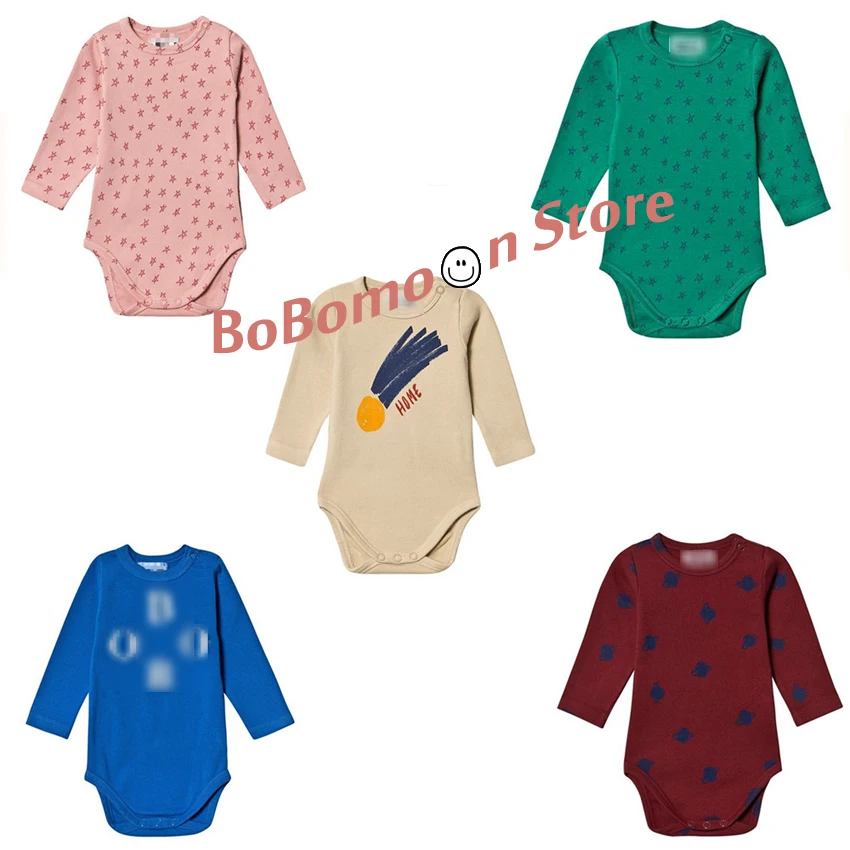 BoBomoon/ г. Новинка, Осенний комбинезон для маленьких девочек, зимняя одежда с длинными рукавами и принтом для малышей Одежда для новорожденных BOBO CH