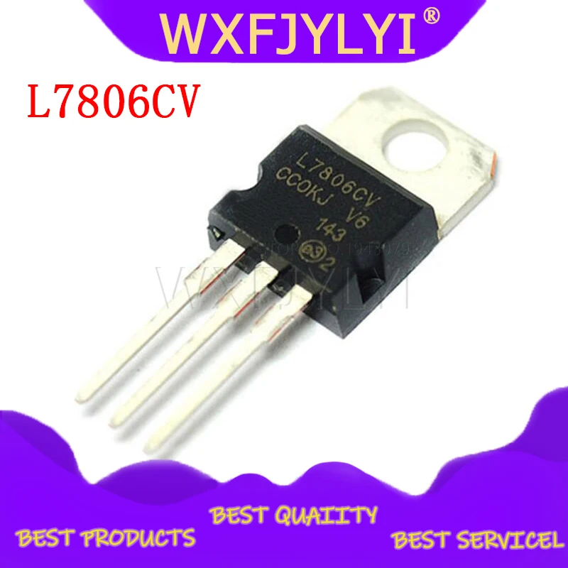 10 шт. L7806CV TO220 L7806-220 7806 LM7806 MC7806 Новый и оригинальный IC | Электронные компоненты