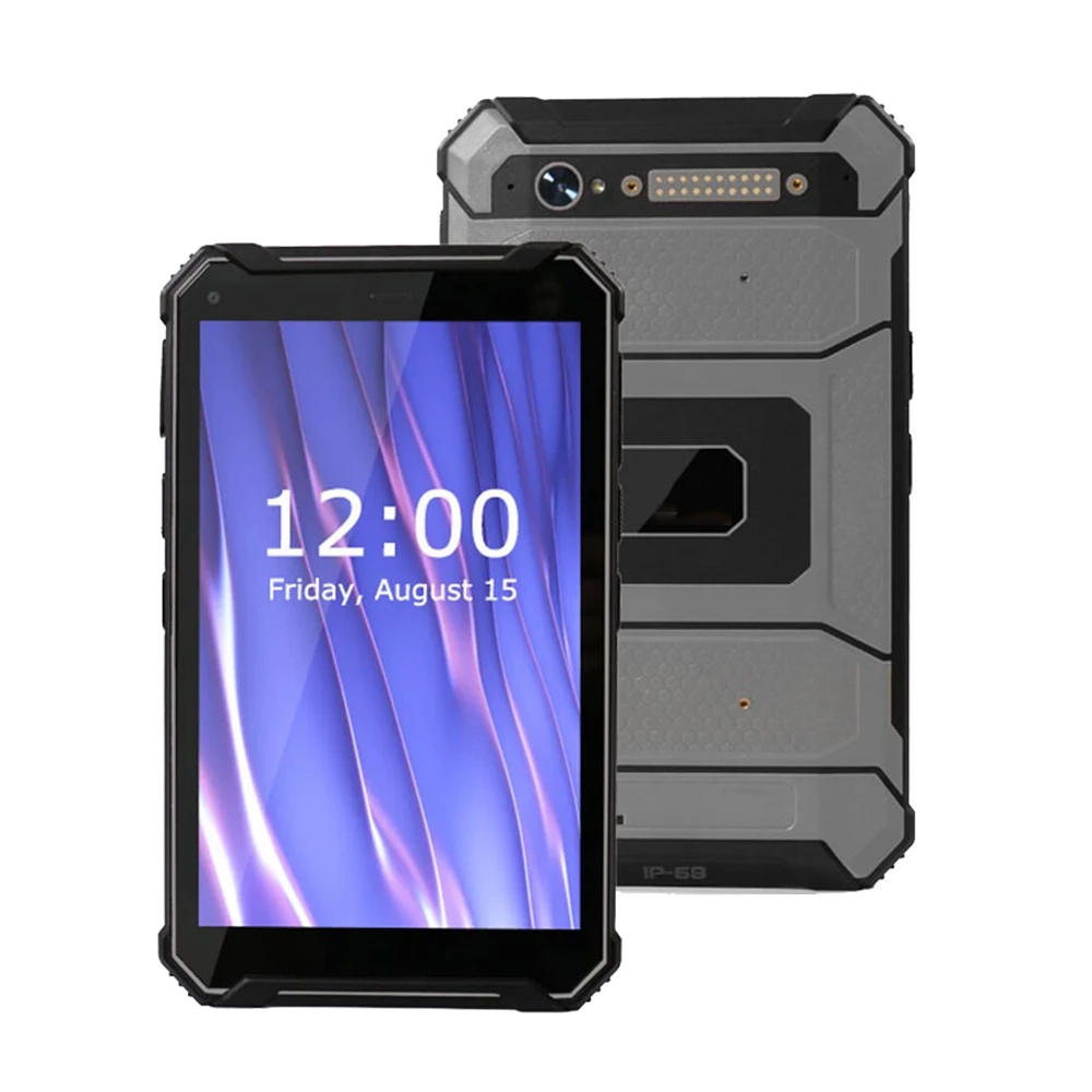 1000nit High Light Waterproof Android 10.0 Mobile Phone Tablet 8 Inch 12000mAh 6 RAM 128GB ROM NFC Rugged Tablet for dji Drone
