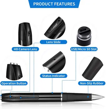 Full HD 1080P Portable Pen Camera Wireless DVR Professional Digital Voice&Video Recorder Mini Camera One Button Quick Recording 27