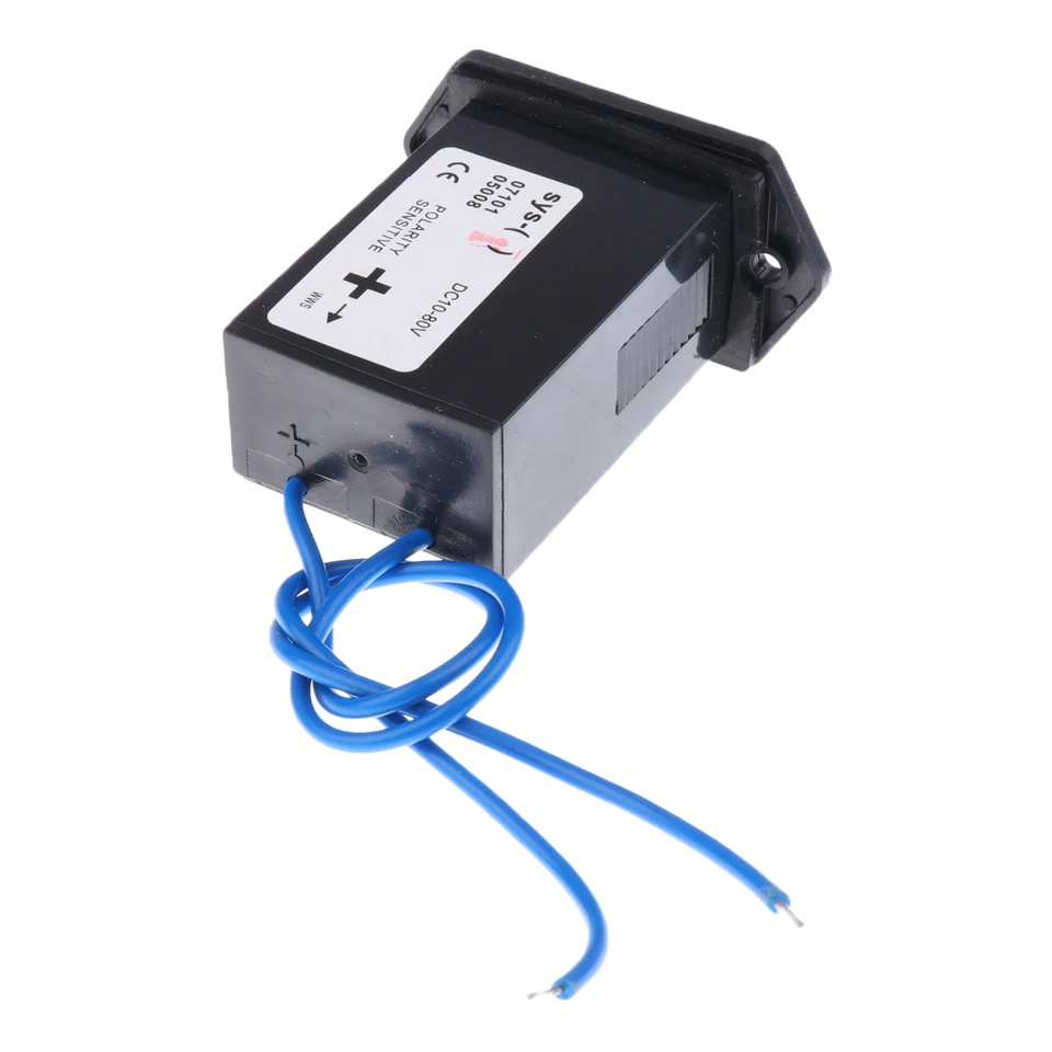10V to 80V AC//DC Truck Tractor Diesel Outboard Engine Hour Meter Rectangular