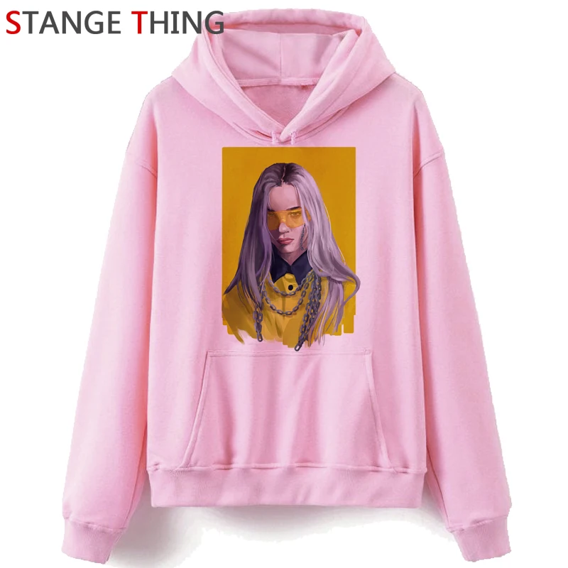 Billie Eilish Bad Guy Harajuku модная забавная толстовка с капюшоном с рисунком из мультфильма для женщин Ullzang хип хоп 90s толстовка с рисунком уличные толстовки женские - Цвет: H3310