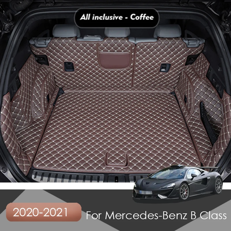 Tapis de coffre arrière de voiture en cuir pour Mercedes Benz