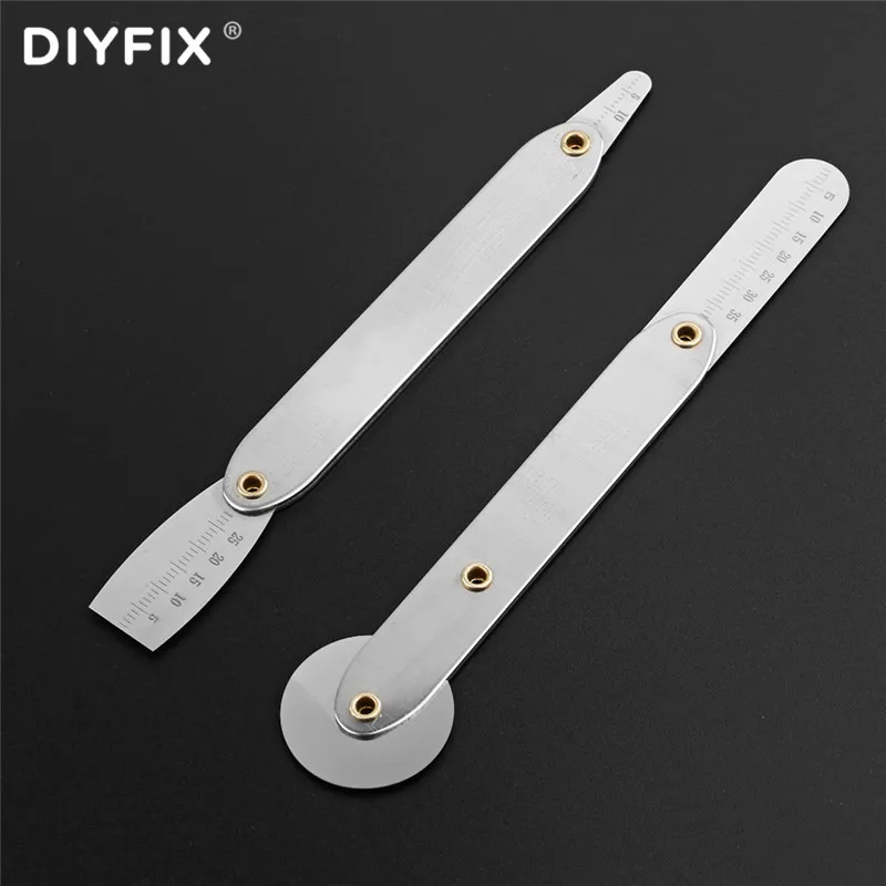 

DIYFIX LCD Screen Opener Prying Tool Stainless Steel Roller Disassemble Crowbar With Ruler For Phone Repair Removal Tool