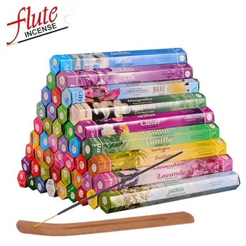 

FLUTE 20 Sticks/Box Multi-Style Indian Incense Stick Smoke Stick Natural Environment Aromatizer Lavande Sage Smudge Sticks