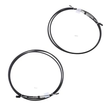 2 шт Универсальный Дроссельный кабель черный для морской лодки Мотор рычаг управления 20 футов