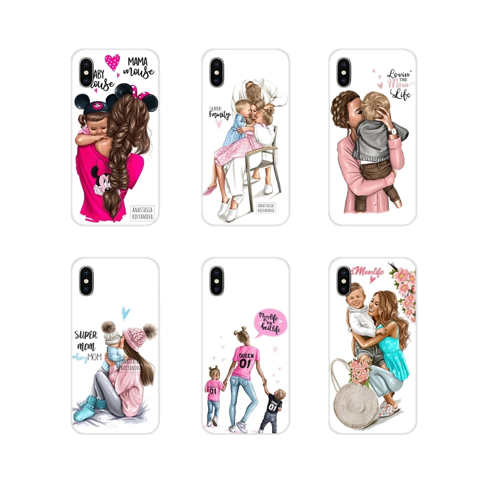 

For Xiaomi Mi4 Mi5 Mi5S Mi6 Mi A1 A2 5X 6X 8 9 Lite SE Pro Mi Max Mix 2 3 2S Transparent Soft Shell Covers Mama of drama girlmom