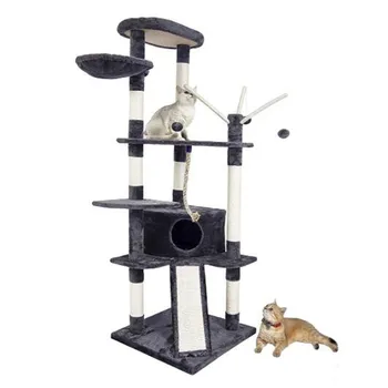 

Cat'S Tree Scratcher Scratching Tower Fun Post Climbing Tree Toy Activity Centre Pet House Cat Furniture Scratching Post C04
