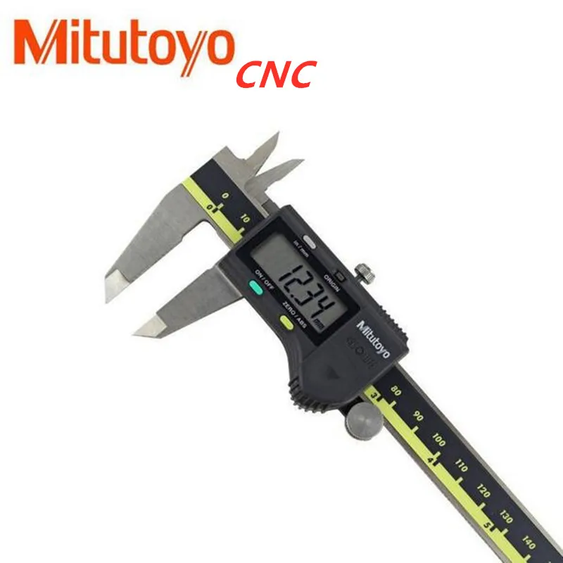 Mitutoyo calibrador Digital Vernier CNC, herramientas manuales de acero inoxidable, 150mm, 200mm