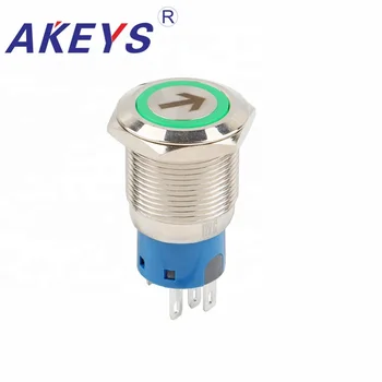 

1pc PX19B-P11Z-Earrow Waterproof High Flush Push Button Switch 19mm Push Button Key Switch
