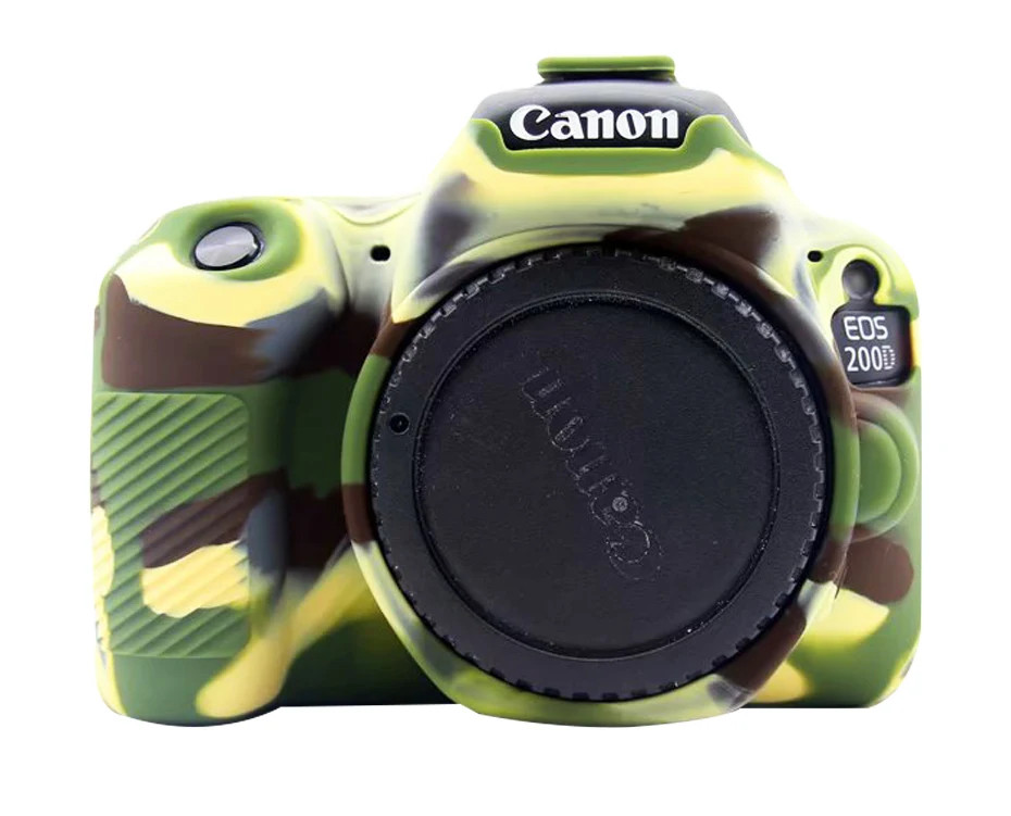FOTOFLY сумки для камеры Canon EOS 200Dii Мягкий силиконовый чехол цвет резиновый чехол сумка для Canon EOS 200D II 2 защитные аксессуары