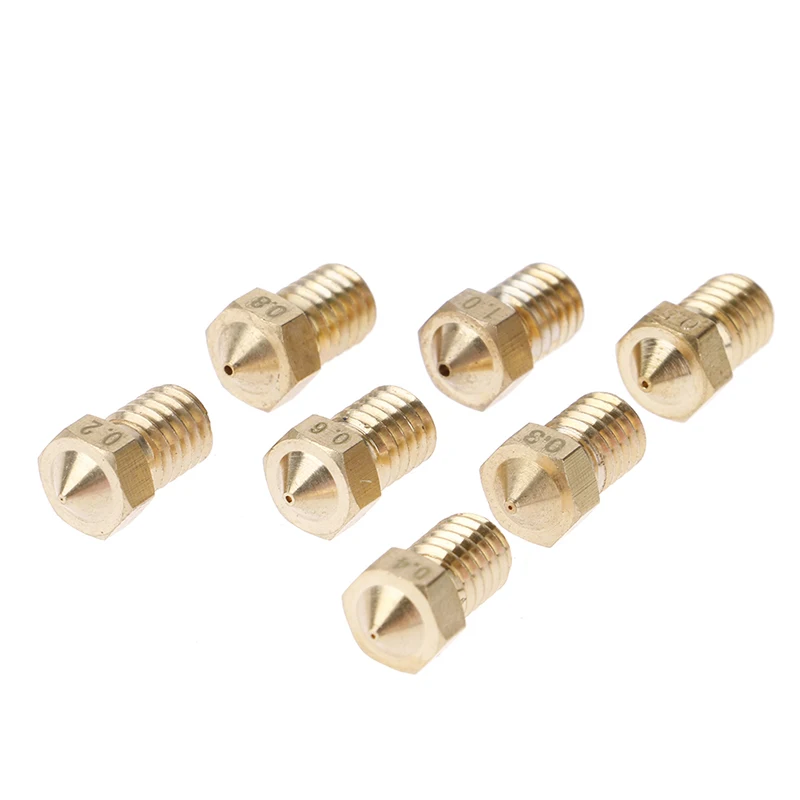 1pc Nozzle Head Printer Extruder for1.75mm A8 Makerbot MK8 Creality CR-10 Ender 3 Nozzle Optional MK8 Makebot 3D Printer