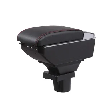

BIGGEST SPACE+LUXURY+USB Car armrest box central Storage content box USB LED FIT FOR HONDA CR-Z CRZ kia picanto CAR