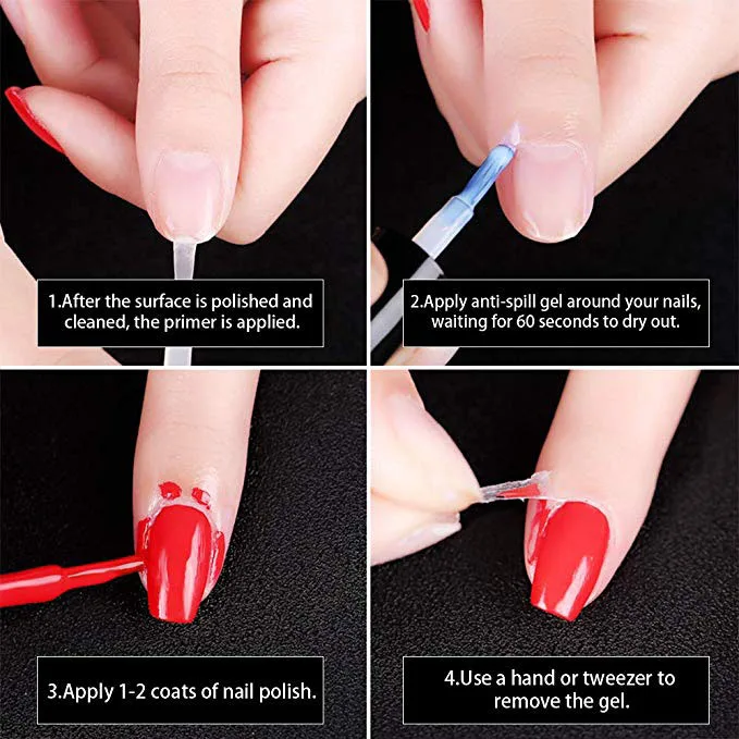5 мл Лак для ногтей из латекса Отшелушивающий анти-переливающийся клей нетоксичный жидкий Профессиональный инструмент для защиты краев ногтей для ухода за ногтями