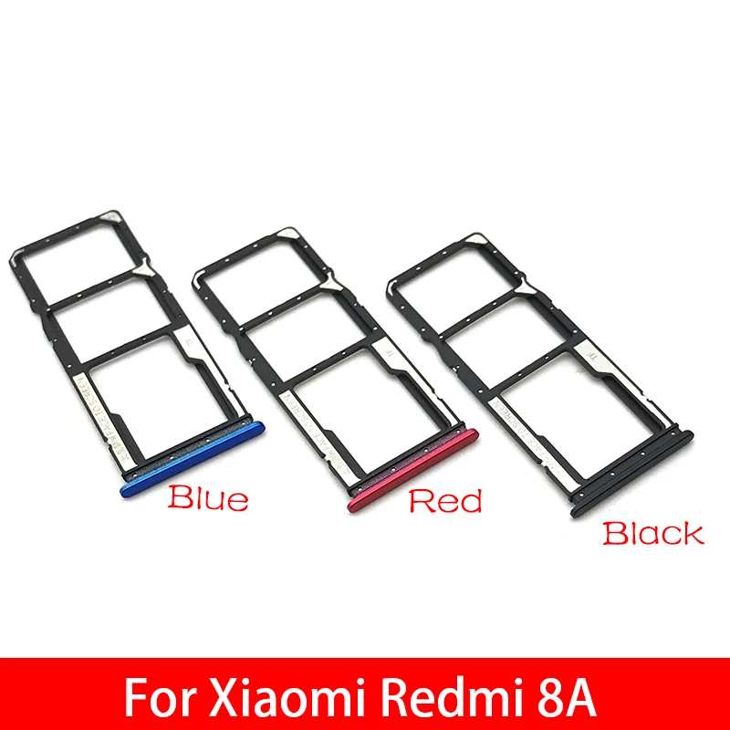 

10Pcs/Lot, SIM Card Tray Slot Holder Adapter Accessories For Xiaomi Redmi 8A Replacement Part