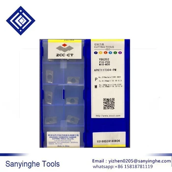 

Free shipping! ZCC.CT YBG202 APKT11T304-PM Cemented carbide cutting tools cnc carbide milling Inserts (10pcs/lots)
