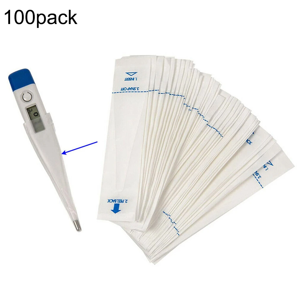 

100PCS/Set Digitale Thermometer Probe Cover Steriele Wegwerp Protector Universal for Accurate Sanitary Oral Rectal and Underarm