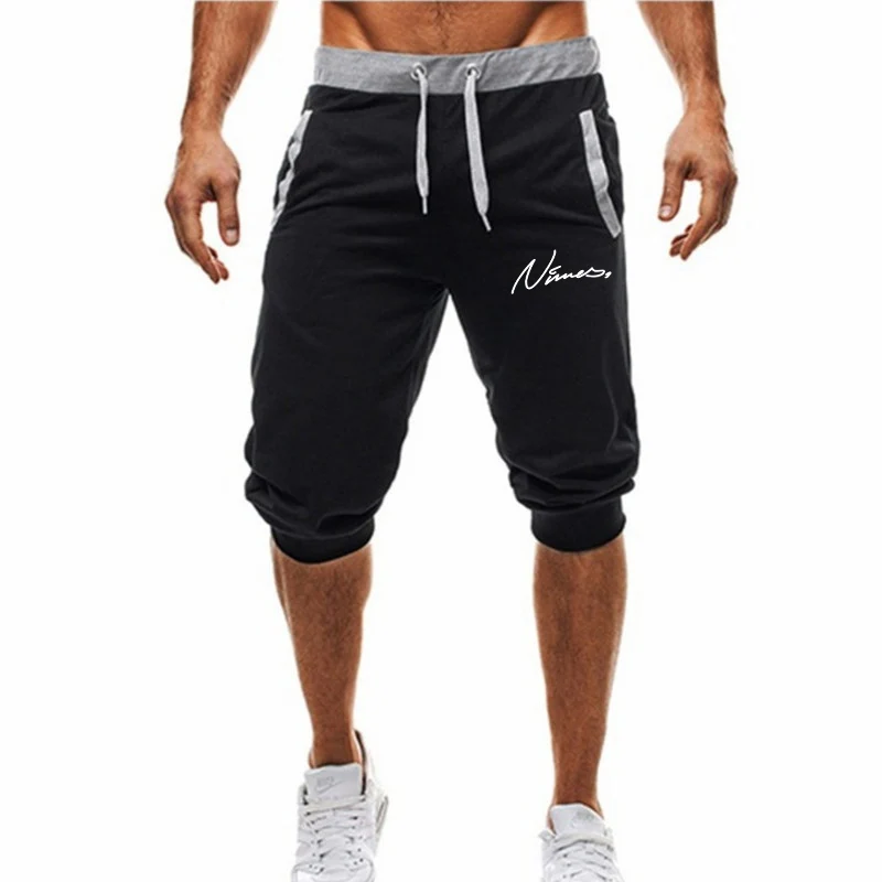 Mens gym shorts Run jogging sports Fitness bodybuilding Sweatpants male workout training Brand