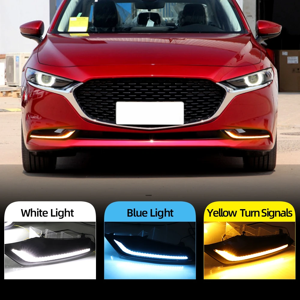 Car Flashing 2Pcs DRL for Mazda 3 Axela 2019 2020 LED car Driving