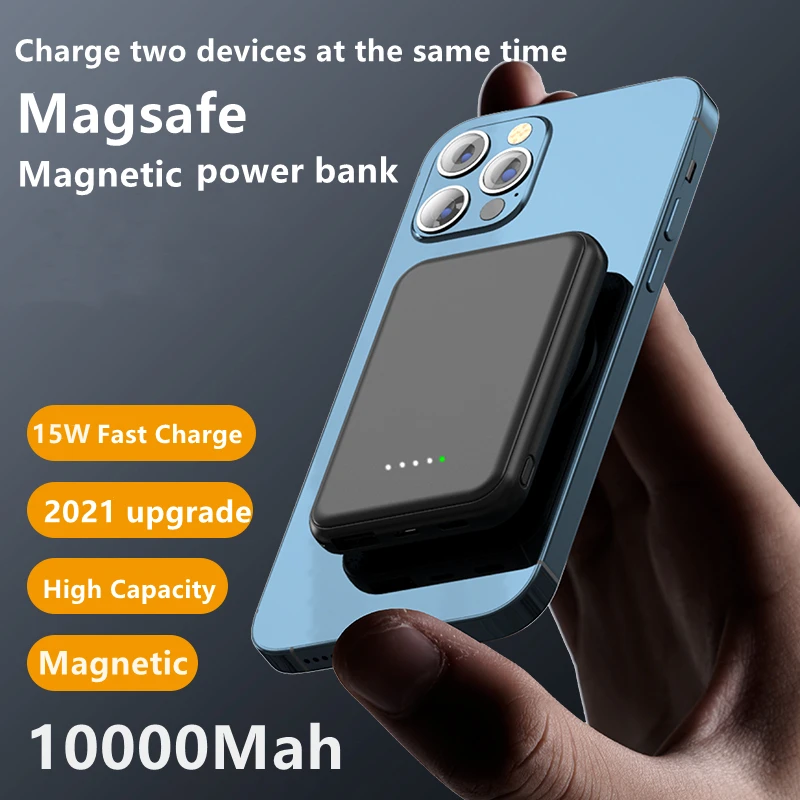10000mAh For Magsafe Magnetic Wireless Power Bank Mobile Phone External Battery iphone 13 12 13Pro 12Pro Max Mini Powerbank |