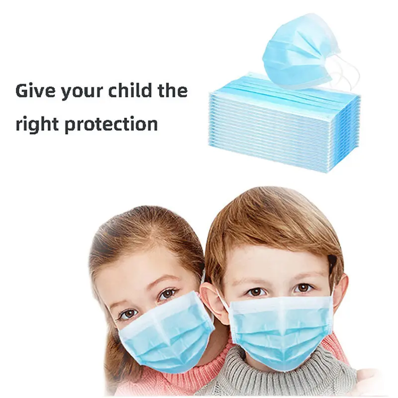 

1PC 3 Layers Children Mask Dustproof Facial Protective Cover Masks Anti-Dust Anti-Fog Anti-spit Face Mouth Masks For Kids